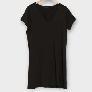 Anthony Thomas Melillo ATM Women’s Dress XS Cotton Jersey Minimalist Black NWT